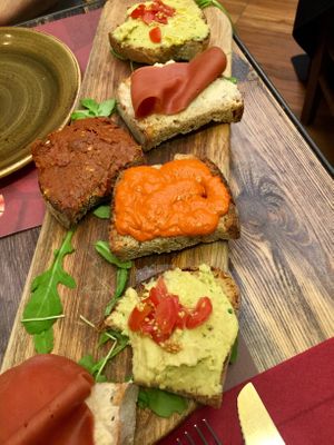 Bruschetta  at Rifugio Romano in Rome