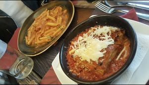 Pasta at Rifugio Romano in Rome