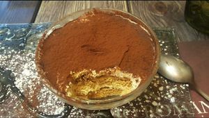 Dessert at Rifugio Romano in Rome