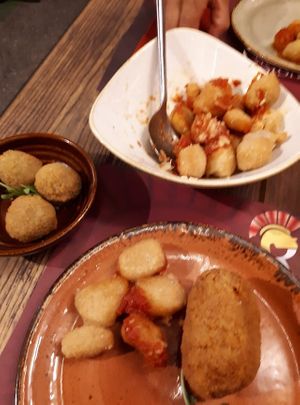 Fried mix at Rifugio Romano in Rome