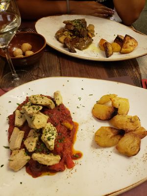 Vegan Pollo Romano at Rifugio Romano in Rome