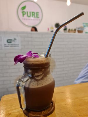 Peanut butter protein shake at Pure Vegan Heaven - Chalong  in Phuket