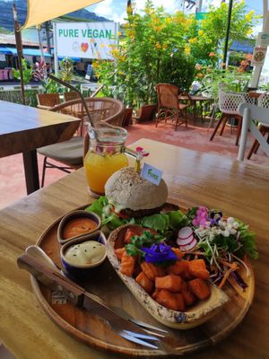 Sweet potatoes were nice at Pure Vegan Heaven - Chalong  in Phuket