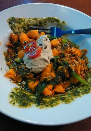 sweet potatoes pastas at Pure Vegan Heaven - Chalong  in Phuket