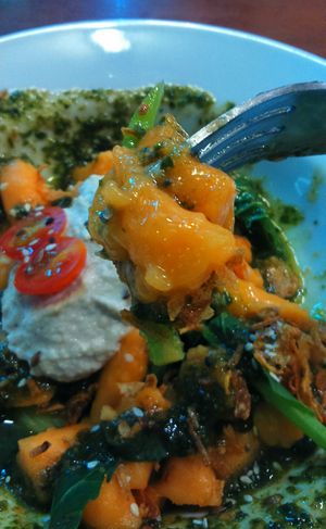 sweet potatoes pastas at Pure Vegan Heaven - Chalong  in Phuket