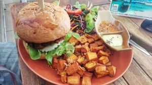 Burger at Pure Vegan Heaven - Chalong  in Phuket