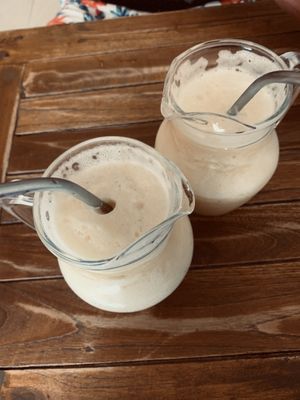 Wise - pineapple ginger coconut smoothie at Pure Vegan Heaven - Chalong  in Phuket