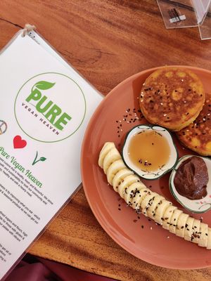 Sweet potato pancakes at Pure Vegan Heaven - Chalong  in Phuket