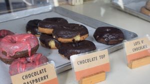 chocolate raspberry, chocolate top, lots o chocolate at Mighty-O Donuts - Capitol Hill in Seattle