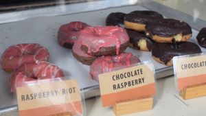 raspberry riot at Mighty-O Donuts - Capitol Hill in Seattle