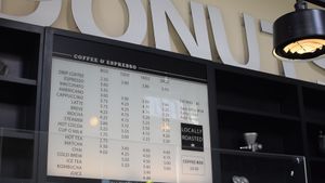 drinks menu at Mighty-O Donuts - Capitol Hill in Seattle