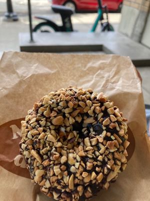 Chocolate Nut Doughnut at Mighty-O Donuts - Capitol Hill in Seattle