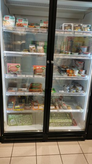 Tofu, vegan meat alternatives, vegan cheese etc at Bulk Shop in Budapest