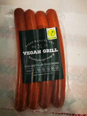Vegan grilled sausage alternative at Bulk Shop in Budapest