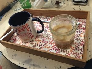 Latte speltmelk en latte havermelk at Moor&Moor - Jakobijnenstraat in Ghent