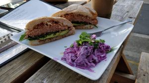 Jackfruit BBQ Sandwich at Cafe Wylde in Everett