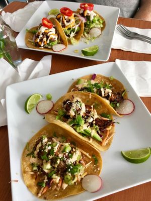 Bukhan & Peach Habanero Tacos at Cafe Wylde in Everett