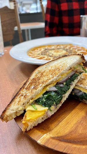 Grilled Cheese and Bisque  at Cafe Wylde in Everett