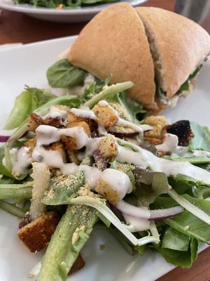 Pesto sandwich  at Cafe Wylde in Everett