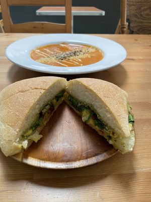 Pesto sandwich   at Cafe Wylde in Everett