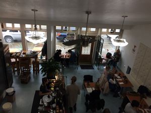 Lovely seating area at Cafe Wylde in Everett