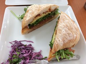 bbq sandwich - yumm! at Cafe Wylde in Everett