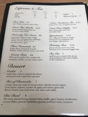 Menu at Cafe Wylde in Everett
