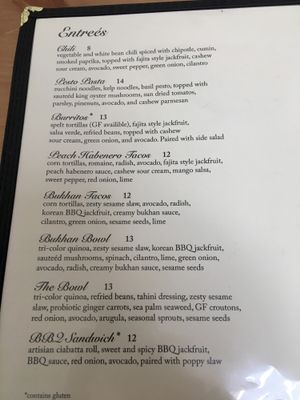 Menu at Cafe Wylde in Everett