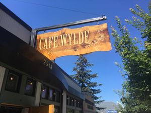 Sign  at Cafe Wylde in Everett
