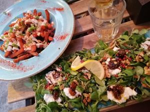 Frites de patates douces et tartines de figue at Fig in Hvar