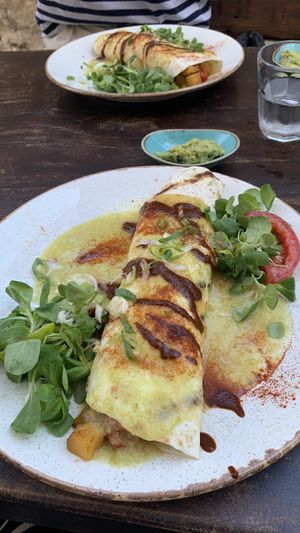 OVG burrito with guacamole   at Fig in Hvar