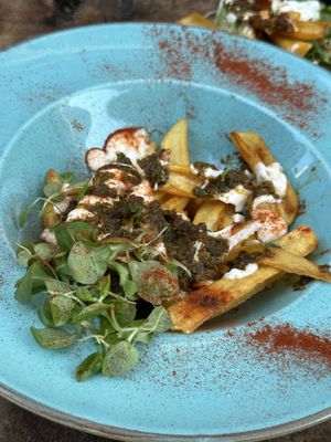 Chimichurri potatoes  at Fig in Hvar