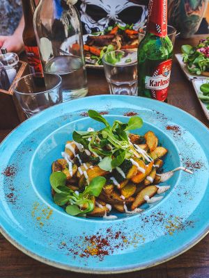 Chimichurri roasted potatoes at Fig in Hvar