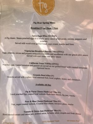 A few vegan options  at Fig in Hvar