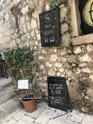 How you know you've found it! at Fig in Hvar