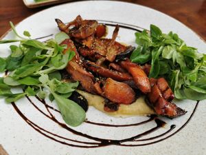 Roasted veggies with hummus at Fig in Hvar