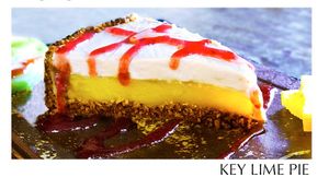 CHEF SATO’S KEY LIME OR LEMON CREAM PIE : 								                                                      
HOME-MADE, ORGANIC, DAIRY, SUGAR AND GLUTEN FREE at Bizen in Great Barrington