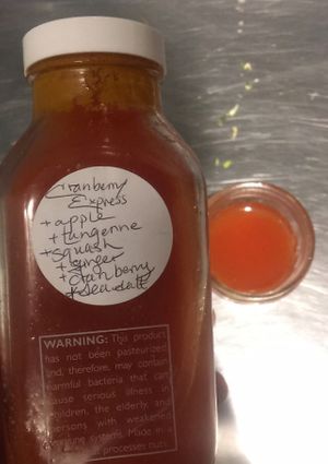 seasonal fresh, organic cold pressed juice at PURE Simple Juice in Portland