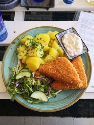 Vegan cheese   at Herbivore in Prague