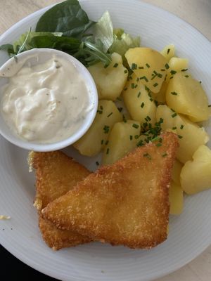 Grilled cheese  at Herbivore in Prague