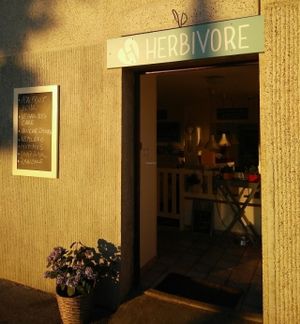entrance at Herbivore in Prague