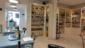 Nice and fine. Bistro with mini market. at Herbivore in Prague