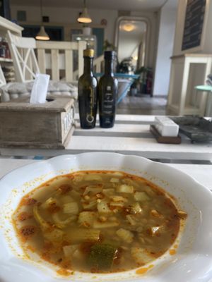 Lentil soup   at Herbivore in Prague