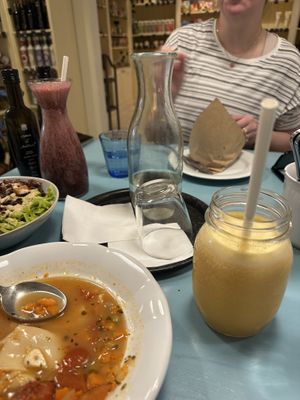 We also had fresh juices, really good!  at Herbivore in Prague