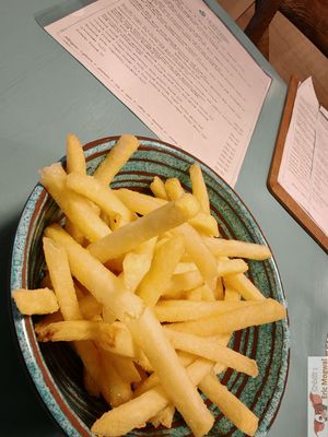 French fries at Herbivore in Prague