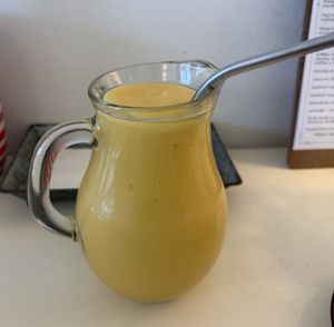 tropicana smoothie!  at Herbivore in Prague