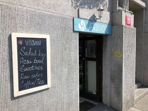 Entrance at Herbivore in Prague