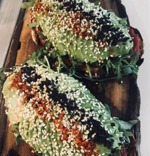 Avocado Toast. at Herbivore in Prague