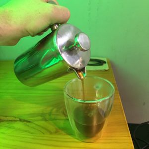 delicious Yunnan fresh-ground cafetière with coconut sugar & coconut milk! at Green Room in Shenzhen