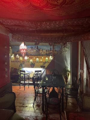 The rooftop area  at Elefante Bengal Resto in Cordoba